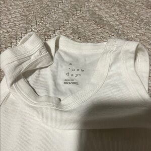 A New Day  White Tank Top